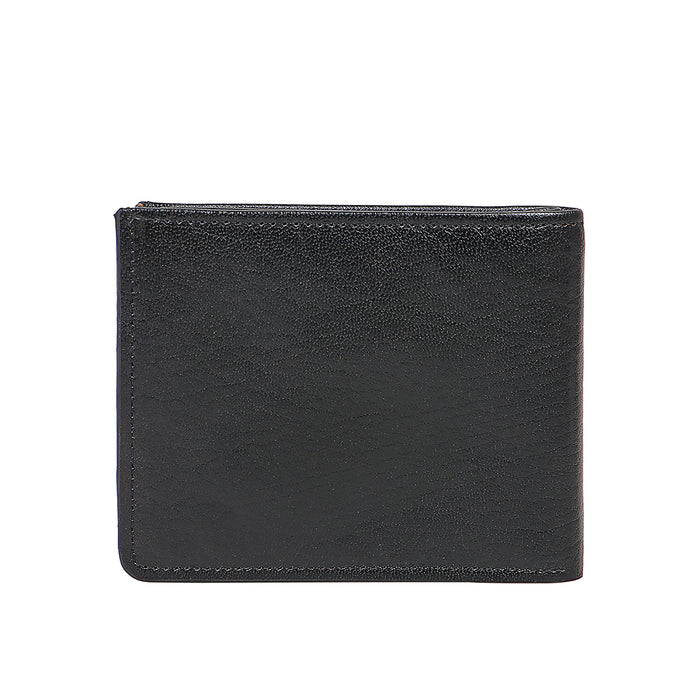 E.I. M2 Black Leather Bi-Fold Wallet