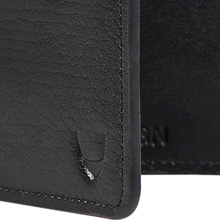 E.I. M2 Black Leather Bi-Fold Wallet