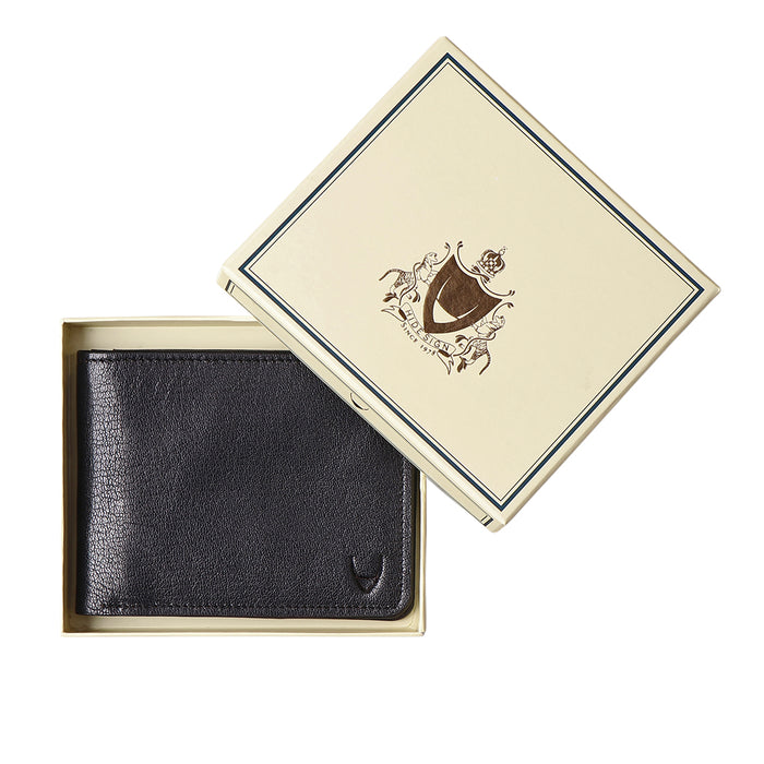 E.I. M2 Black Leather Bi-Fold Wallet