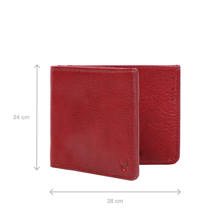 E.I. M2 Red Leather Bi-Fold Wallet