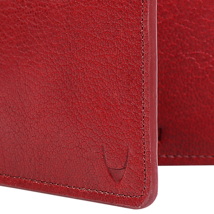 E.I. M2 Red Leather Bi-Fold Wallet