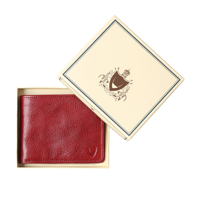 E.I. M2 Red Leather Bi-Fold Wallet