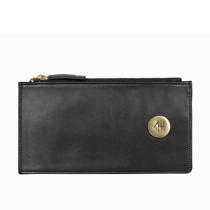 Eijo W1 Black Leather Bi-Fold Wallet