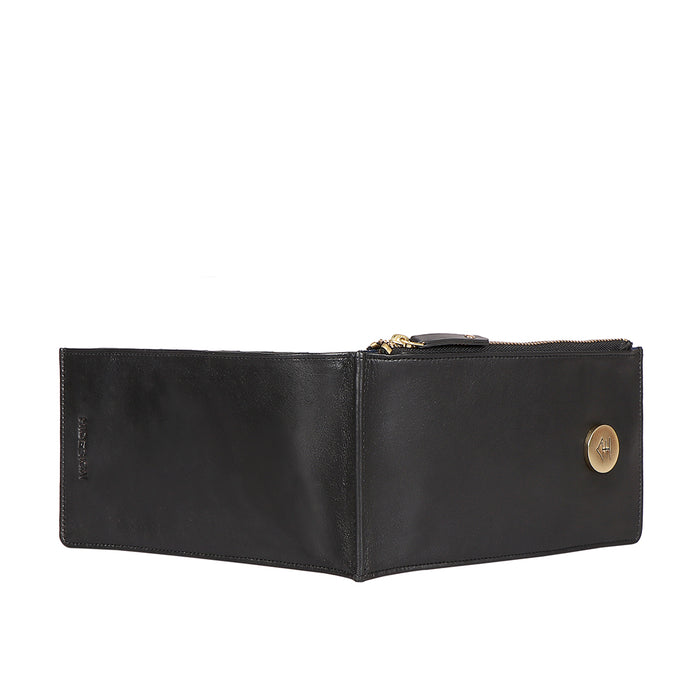 Eijo W1 Black Leather Bi-Fold Wallet