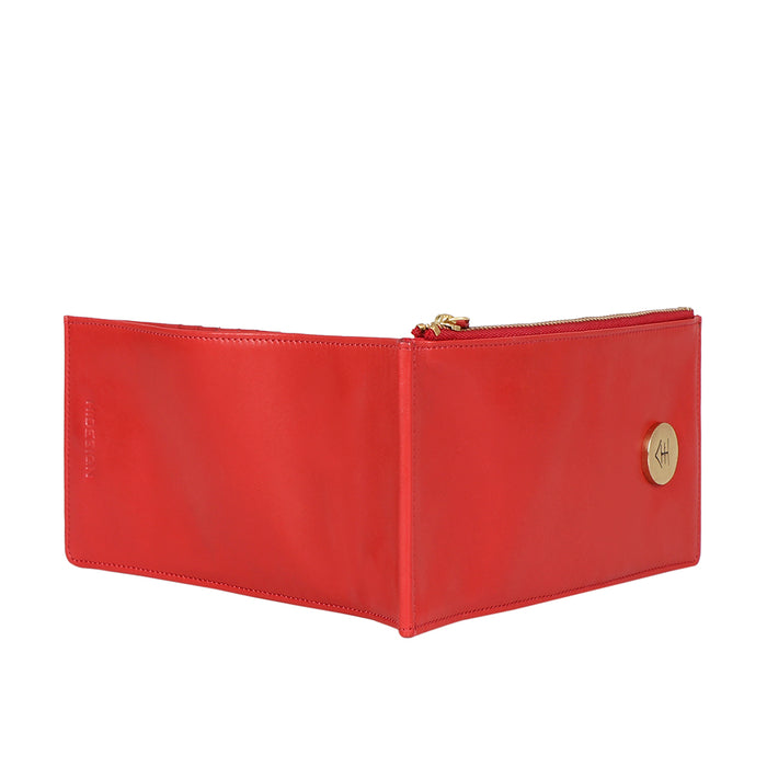 Eijo W1 Red Leather Bi-Fold Wallet