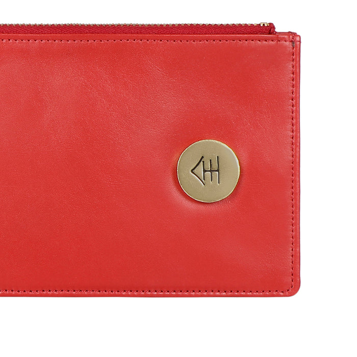 Eijo W1 Red Leather Bi-Fold Wallet