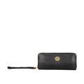 Eijo W3 Black Leather Zip Around Wallet