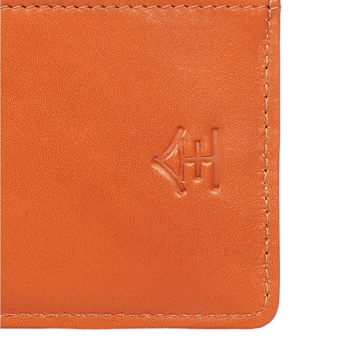 Eijo W6 Orange Leather Card Holder