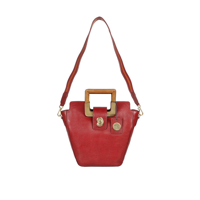 Eiko 01 Marsala Leather Shoulder Bag
