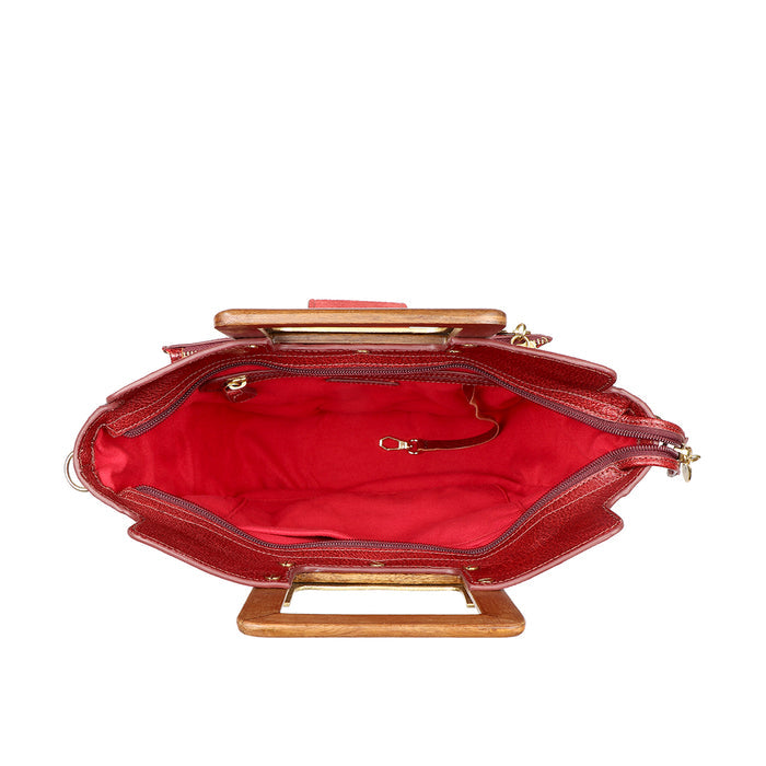 Eiko 01 Marsala Leather Shoulder Bag