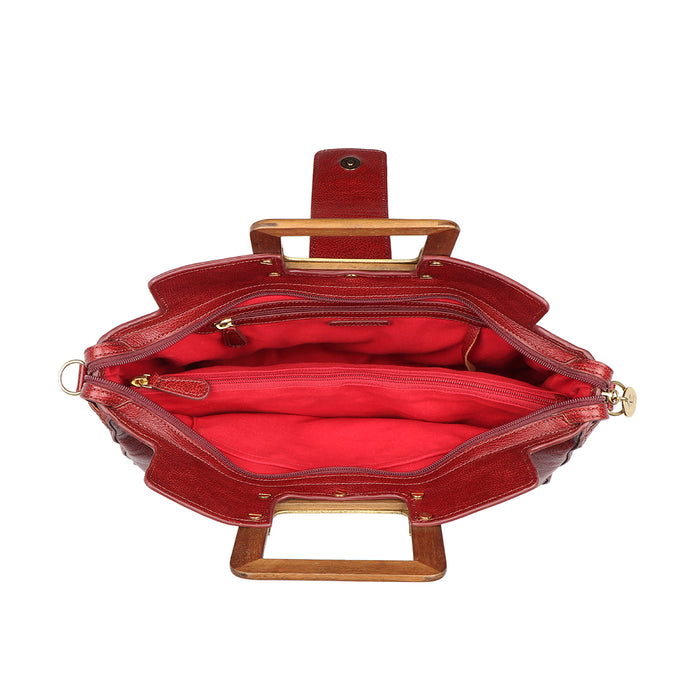 Eiko 02 Marsala Leather Shoulder Bag