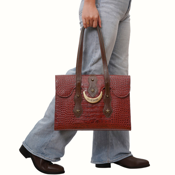 El Paso 02 Marsala Leather Shoulder Bag