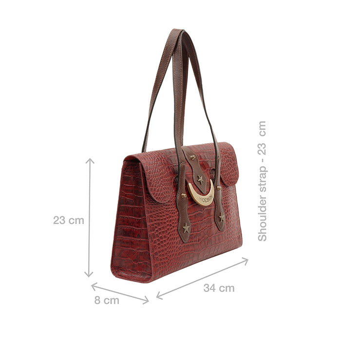 El Paso 02 Marsala Leather Shoulder Bag