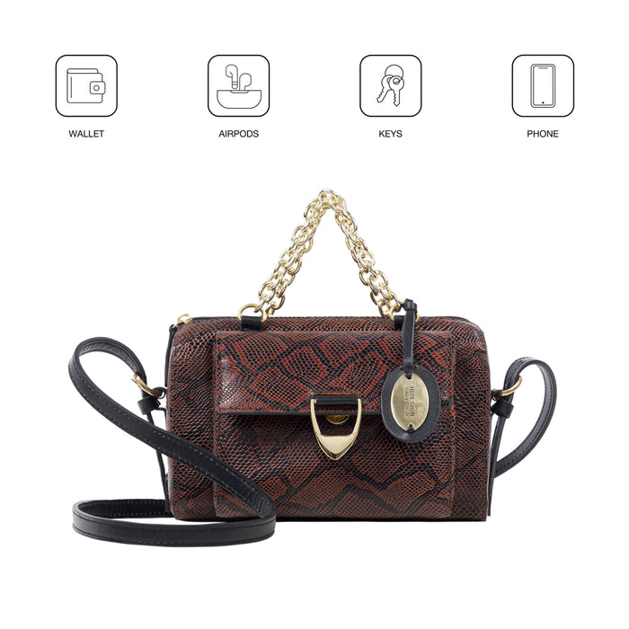 Electra 01 Brown Leather Sling  Bag