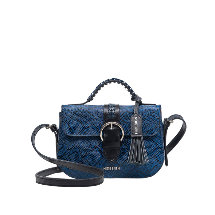 Electra 02 Blue Leather Sling Bag