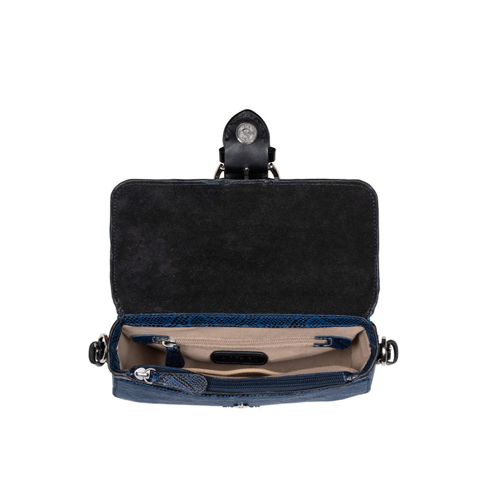 Electra 02 Blue Leather Sling Bag