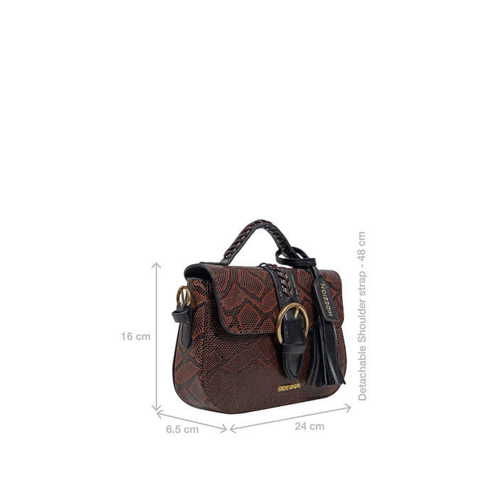 Electra 02 Brown Leather Sling  Bag