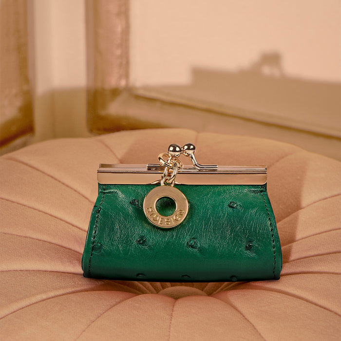 Elf Green Leather Coin Pouch
