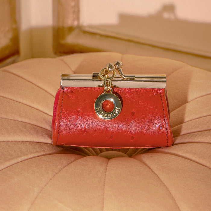 Elf Red Leather Coin Pouch