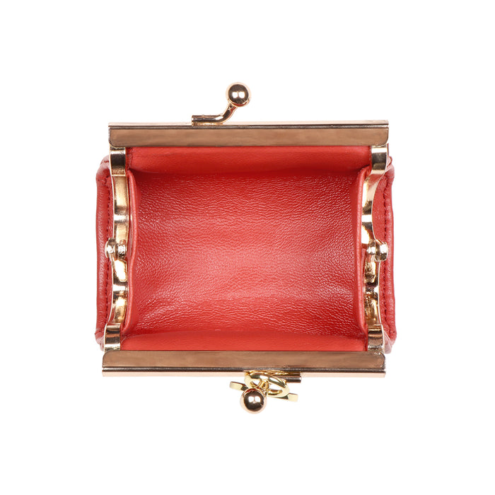 Elf Red Leather Coin Pouch