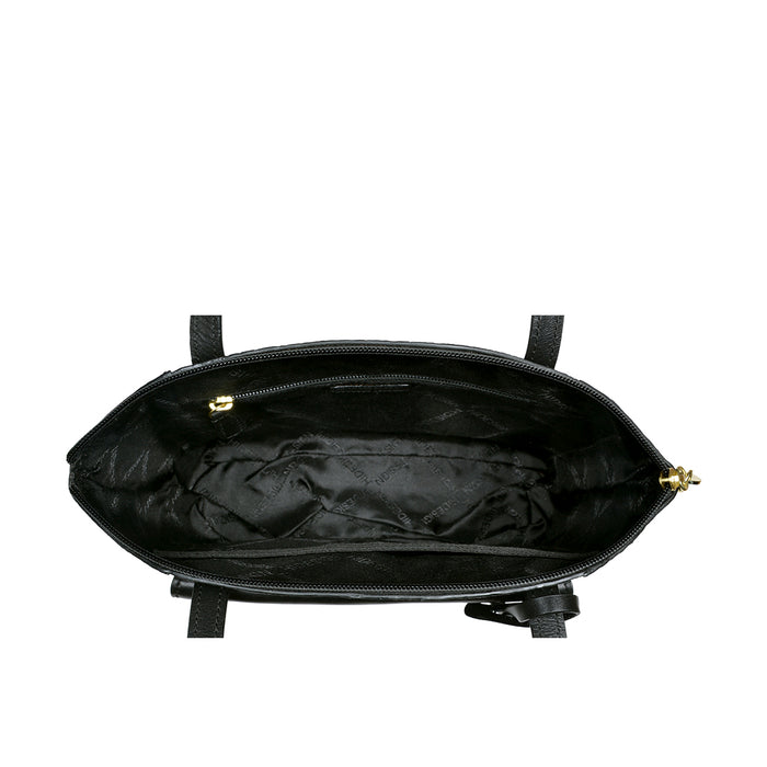 Elinor 01 Sb Black Leather Shoulder Bag