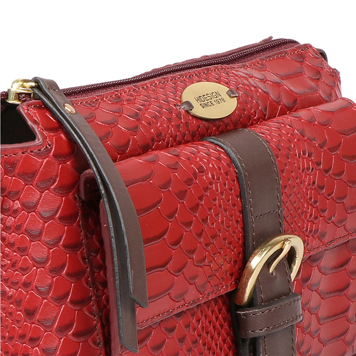 Eliza 03 Sb Red Leather Sling Bag