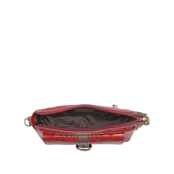 Eliza 03 Sb Red Leather Sling Bag