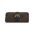 Eliza W1  Sb Brown Leather Zip Around Wallet