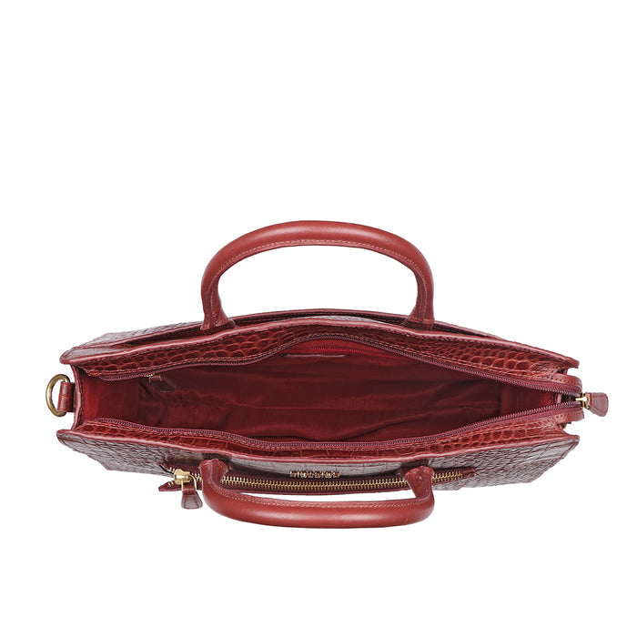 Ella 01 Marsala Leather Laptop Bag