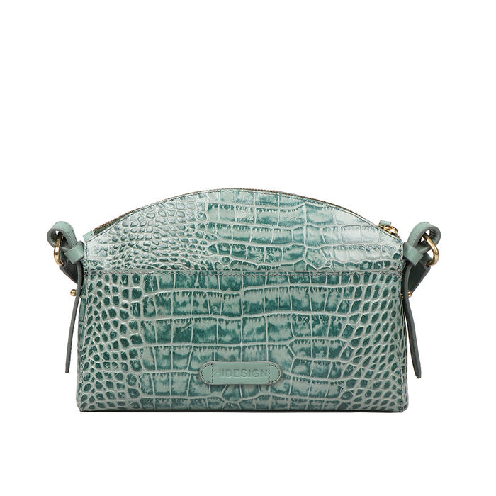 Ella 02 Green Leather Sling Bag