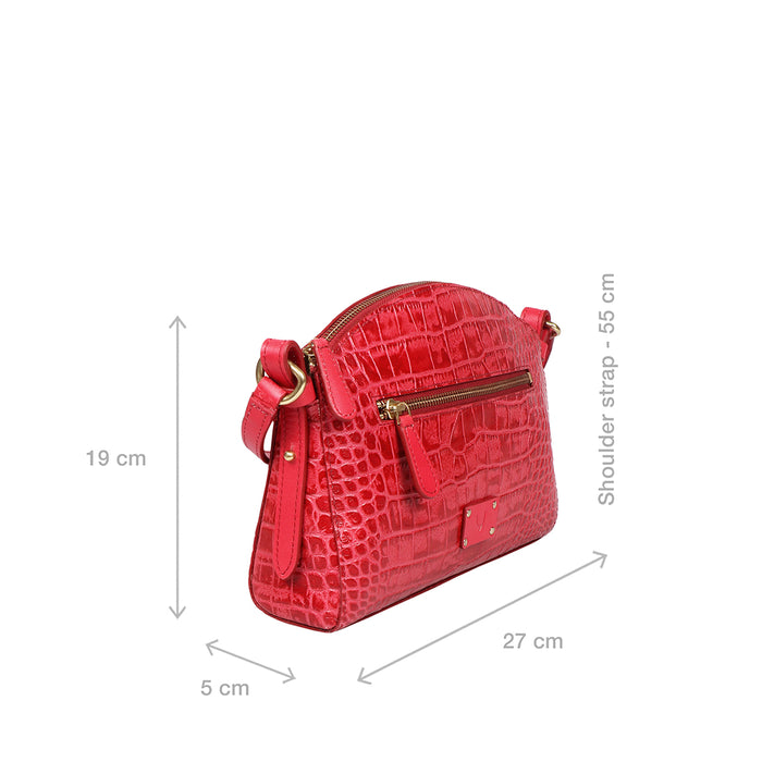 Ella 02 Red Leather Sling Bag