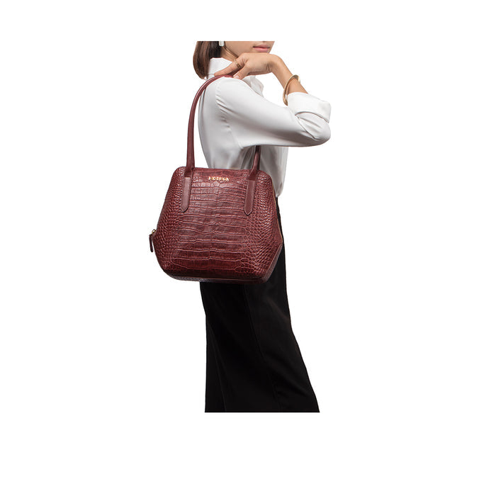 Ella 03 Marsala Leather Tote Bag