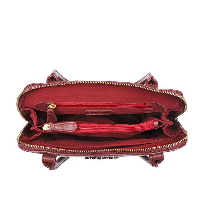 Ella 03 Marsala Leather Tote Bag