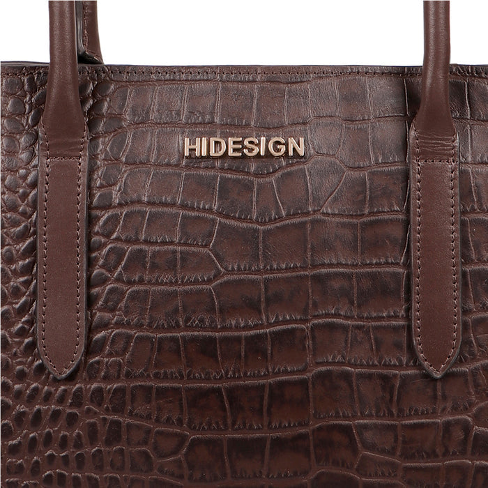 Ella 04 Brown Leather Tote Bag