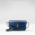 Elysee 01 Blue Leather Shoulder Bag