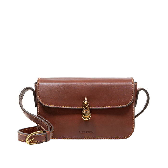 Elysee 01 Brown Leather Shoulder Bag