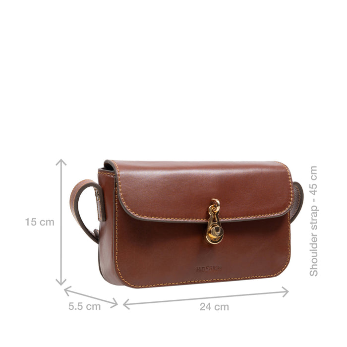 Elysee 01 Brown Leather Shoulder Bag