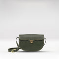 Elysee 02 Green Leather Shoulder Bag