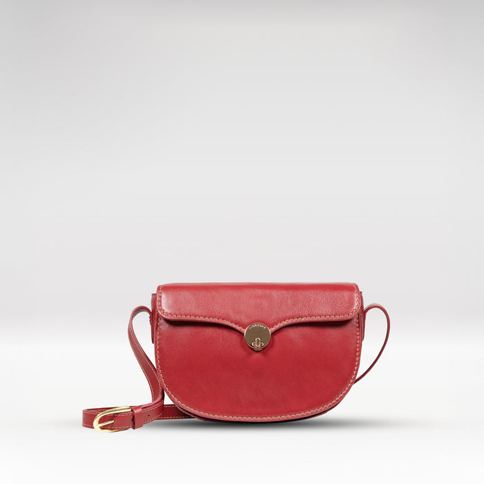 Elysee 02 Red Leather Shoulder Bag