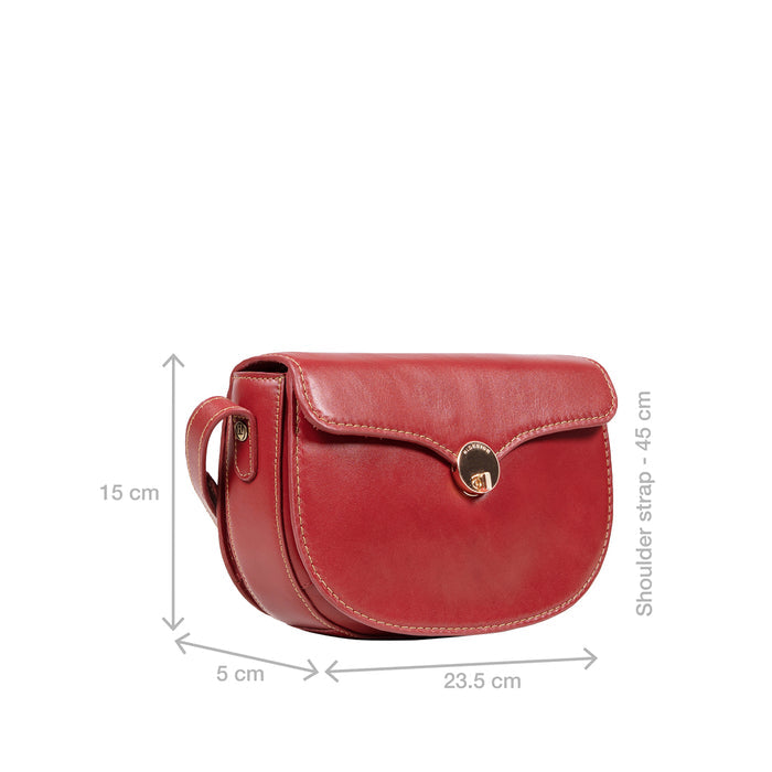Elysee 02 Red Leather Shoulder Bag