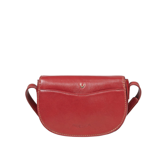 Elysee 02 Red Leather Shoulder Bag