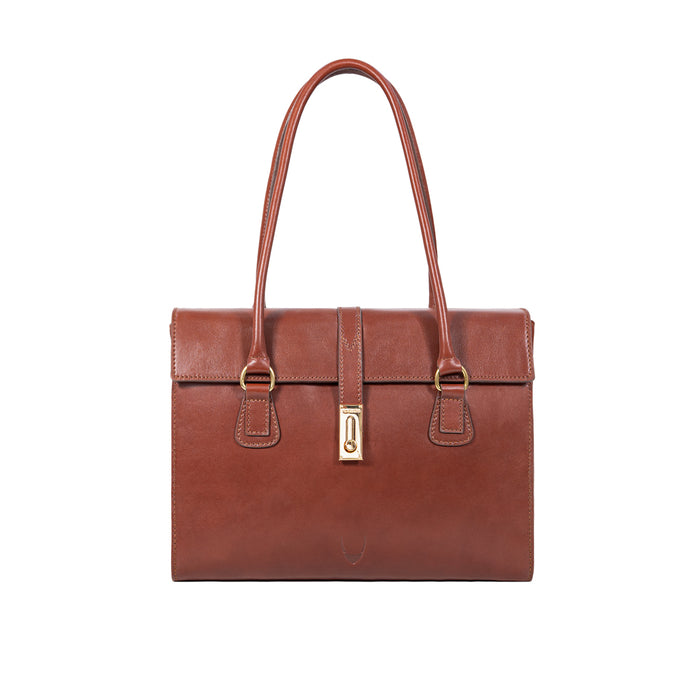 Elysee 03 Brown Leather Tote Bag