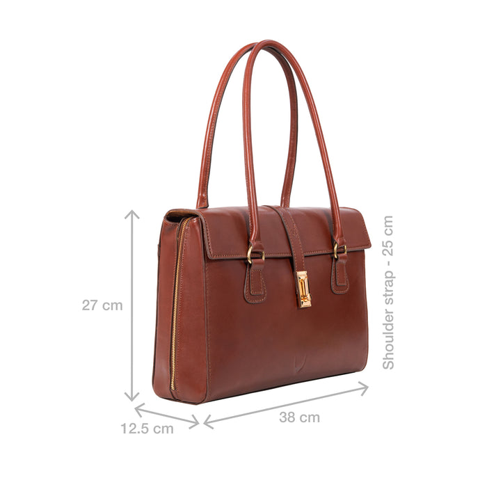Elysee 03 Brown Leather Tote Bag