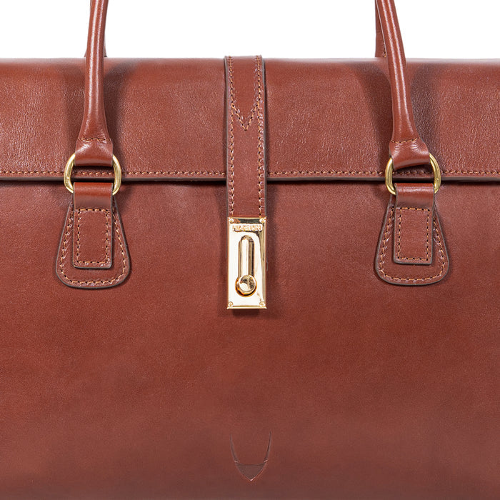 Elysee 03 Brown Leather Tote Bag