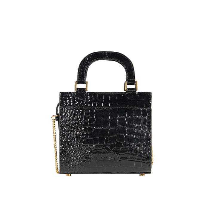 Emeline Black Leather Sling Bag