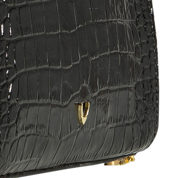 Emeline Black Leather Sling Bag