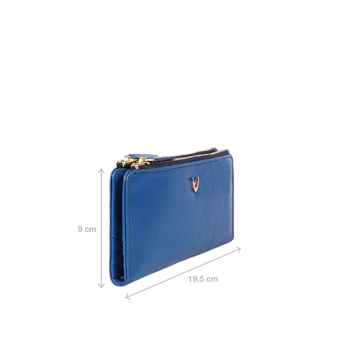 Empathy W2 Blue Leather Bi-Fold Wallet