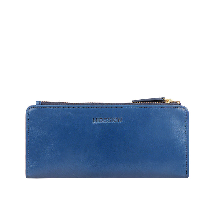 Empathy W2 Blue Leather Bi-Fold Wallet
