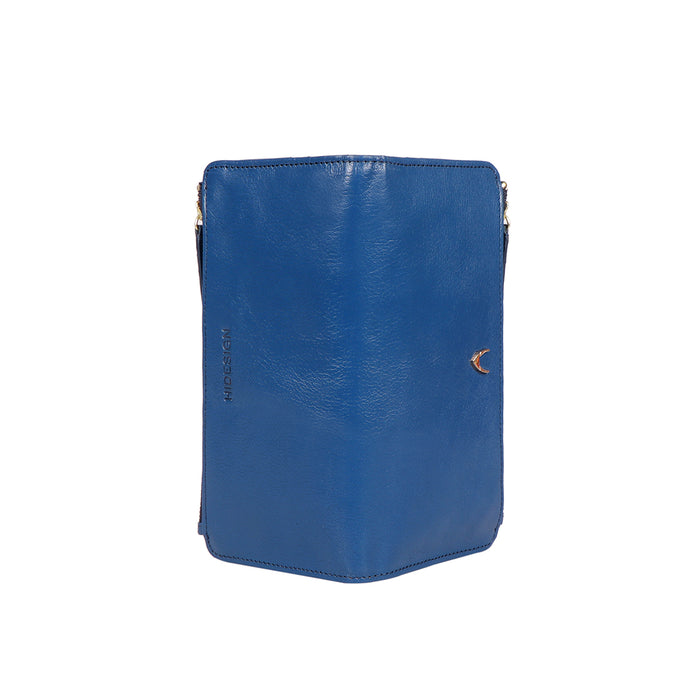 Empathy W2 Blue Leather Bi-Fold Wallet