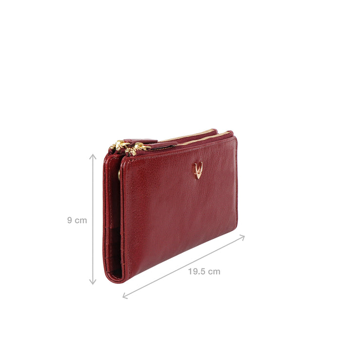 Empathy W2 Red Leather Bi-Fold Wallet